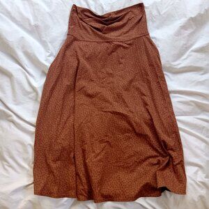 Patagonia Skirt Women's L Orange Pattern Nylon Spandex